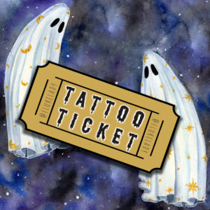 Flukelady Art Tattoo Ticket