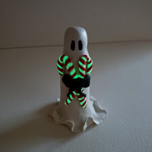 Adopt A Ghost - Glowing Candy Cane Ghost