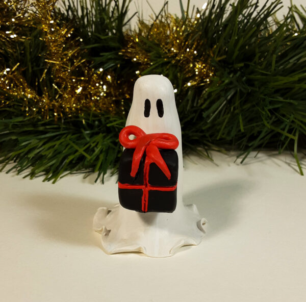 Adopt A Ghosts - Holiday Ghosts Clay Statuette Set of 3