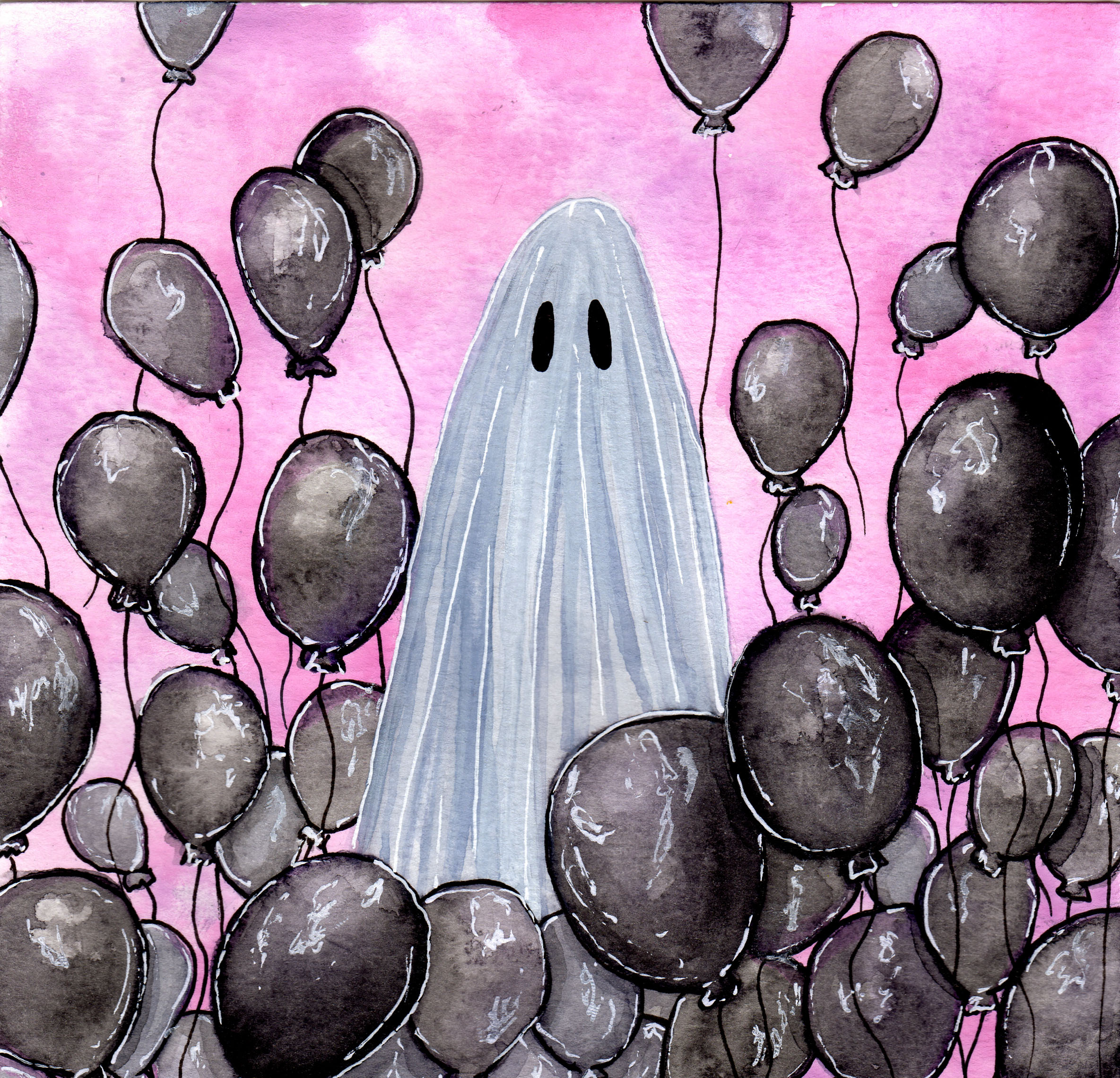 Birthday Balloon Ghost