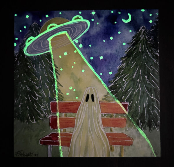 UFO Ghost Glowing Limited Print