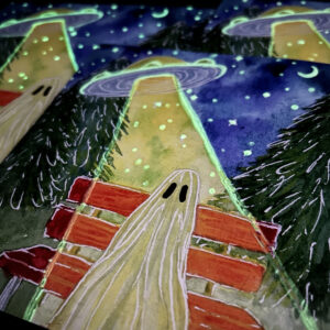 UFO Ghost Glowing Limited Print