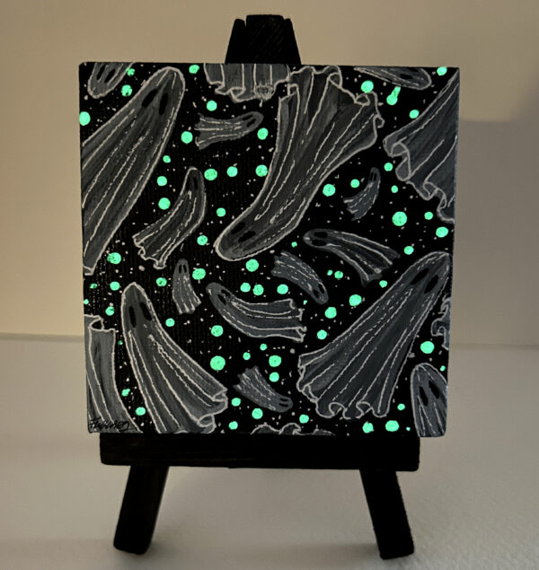 Lost Souls - Glowing Mini Canvas Painting