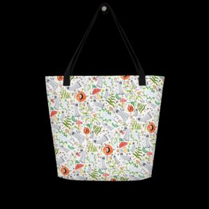 Green Witch Ghost – Large Tote