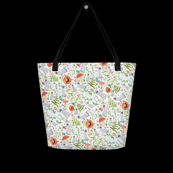 Green Witch Ghost - Large Tote