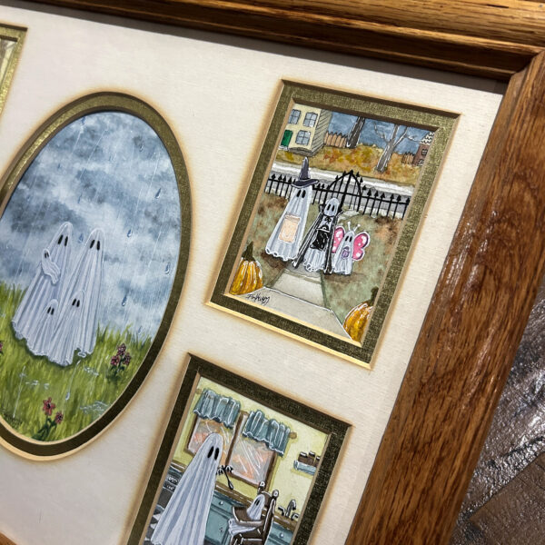 Ghost Family Portrait - Framed Painting