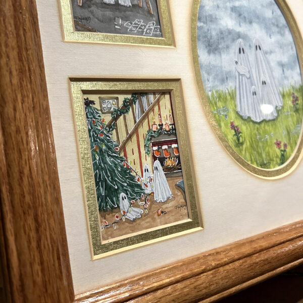 Ghost Family Portrait - Framed Painting