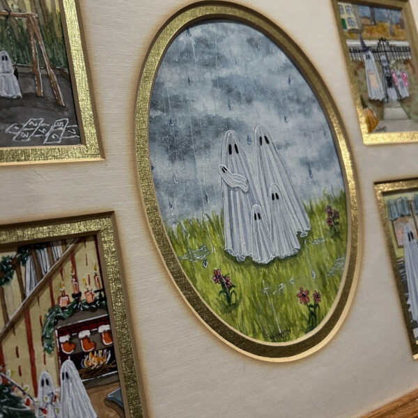 Ghost Family Portrait - Framed Painting