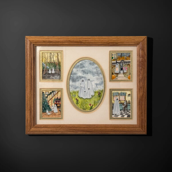 Ghost Family Portrait - Framed Painting