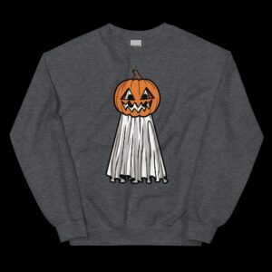 Pumpkin Head Ghost – Unisex Sweatshirt