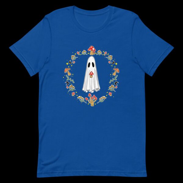 Mystical Mushroom Ghost (Dark) - Unisex T-Shirt