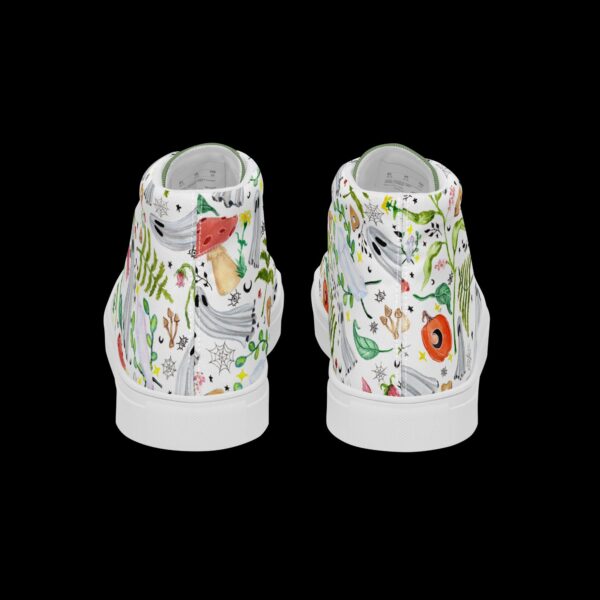 Green Witch Ghost - Women’s high top canvas shoes