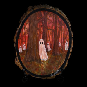 Phantom Forest - Ghost Painting on Wood by Flukelady 2024