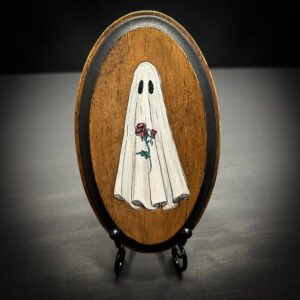 Floral Ghost On Wood I