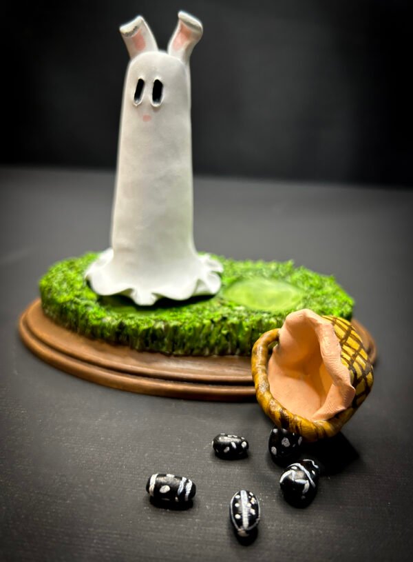 Easter Bunny Ghost - Miniature Vignette - Image 2