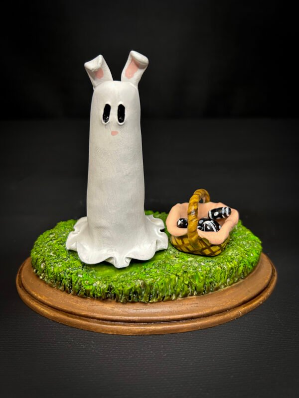 Easter Bunny Ghost - Miniature Vignette