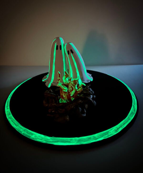 Glowing Ghost Camp Sculpture - Image 2