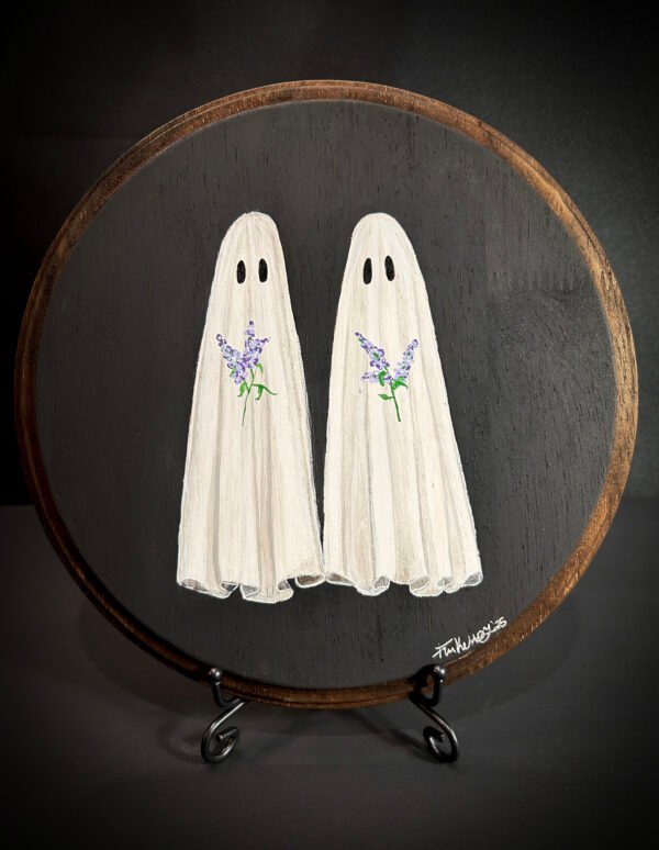 Lavender Ghosts on Wood